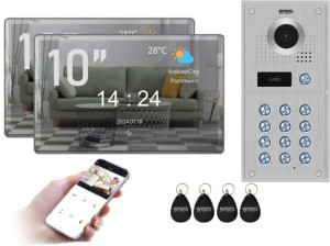 Lustrzany 5TECH 2x VERUS One PLUS(M) 10'' FHD | 84222 | Wideodomofon 2-żyłowy cyfrowy WiFi