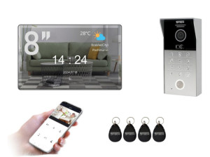 5TECH | Lustrzany Wideodomofon WiFi FHD 84225 + Monitor VERUS PLUS 8''