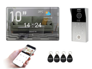 5TECH | Lustrzany Wideodomofon WiFi FHD 84225 + Monitor VERUS PLUS 10''