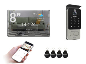 5TECH | Lustrzany Wideodomofon WiFi FHD 84228 + Monitor VERUS PLUS 8''