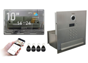 5TECH | Lustrzany Wideodomofon WiFi FHD 84218-1 + Monitor VERUS PLUS 10''