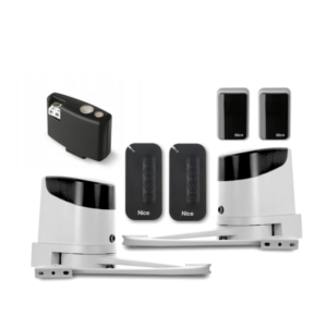 Nice HOPP 7124 24V - Zestaw podstawowy – Siłownik z ramieniem łamanym do bram skrzydłowych 2.4 m / 250 kg, intensywna praca