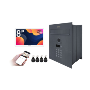 Wideodomofon 2-żyłowy WiFi FHD 8'' Virgo One PLUS(W) 82218G – skrzynka grafit, RFID 125 kHz, szyfrator