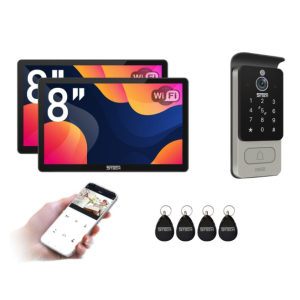 Wideodomofon 2-żyłowy 8'' 2x Virgo One PLUS (B) 82228 - 5TECH - WiFi FHD