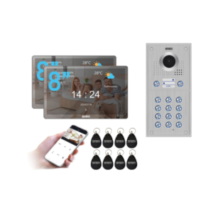 Lustrzany 5TECH 2x Virgo One PLUS(M) 8'' FHD | 82222-2 | Wideodomofon 2-żyłowy Cyfrowy WiFi