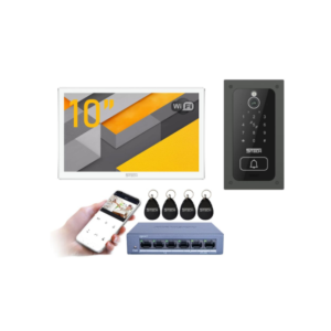Wideodomofon IP WiFi FHD Vermis PLUS 10" (W) + 83243 + Switch POE