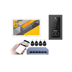 Wideodomofon IP WiFi FHD 8” Vermis One PLUS(W) 83243 – zestaw z PoE, sterowanie bramą