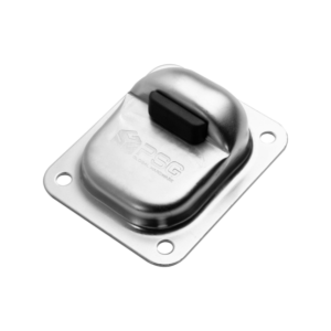 Stoper do bramy z gumowym odbojem - Duży 158 x 138 x 50 mm - 61.091.OG