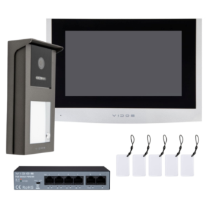 VIDOS M100-X + S101-1 | wideodomofon + stacja bramowa + monitor