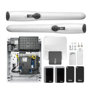 Zestaw rozbudowany NICE WINGO 3524 + Lampa - 24V - Napęd do bram skrzydłowych