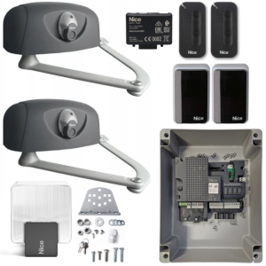 Zestaw rozbudowany NICE HYPPO - 230V - Napęd do bram skrzydłowych do 3m