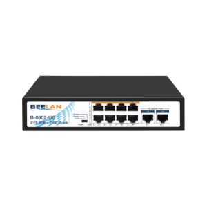 Switch PoE B-0802-UG - 10-portowy, 8x PoE, 2x Uplink