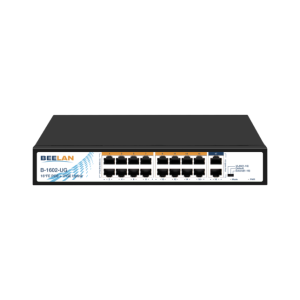 Switch PoE B-1602-UG - 18-portowy - 16x PoE, 2x Uplink