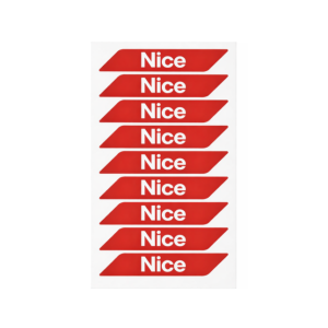 Naklejki NICE WA10 - Ostrzegawcze na szlabanu NICE
