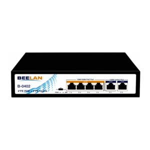 Switch BEELAN B-0402 - 6-portowy - 4x PoE + 2x Uplink