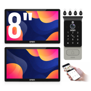 Wideodomofon 2-żyłowy 8'' 2x Virgo One PLUS (B) 82228 - 5TECH - WiFi FHD