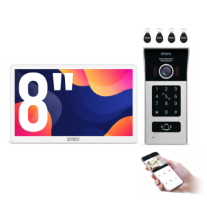 Wideodomofon 5TECH 82225 + Monitor VIRGO 8'' (W) - 2-żyłowy Cyfrowy WiFi FHD