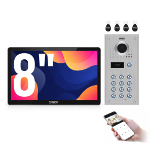Wideodomofon 5TECH 82222 + Monitor VIRGO 8'' (B) - 2-żyłowy Cyfrowy WiFi FHD