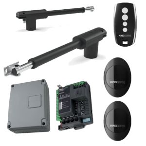 KingGates Linear 400 - 24V - zestaw gotowy do montażu - napęd do bram skrzydłowych - długość skrzydła do 3m, waga do 300kg