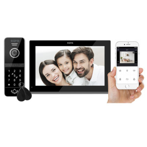WIDEODOMOFON EURA VDP-97C5 - czarny, dotykowy, LCD 7'',
