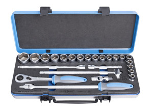 Zestaw kluczy nasadowych 1/2" w metalowej kasecie 190B UNIOR