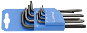Zestaw kluczy torx TX na plastikowym wieszaku - 220/7TXPH UNIOR