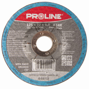Tarcza do szlifowania metalu, T27, 125x6.0x22A24R PROLINE