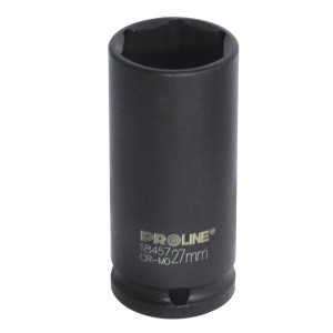 Nasadka udarowa 6-kątna wydłużona 1/2" długość 12 mm PROLINE