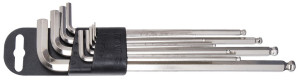 Zestaw 9 kluczy imbusowych, długich, zakończonych kulką 1.5-10mm -220/3SLPH-US UNIOR