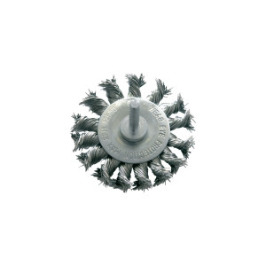 Szczotka tarczowa FI=75mm z trzpieniem 6mm PROLINE