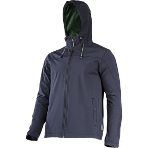 KURTKA SOFTSHELL Z KAPT. CZARNA, CE, LAHTI