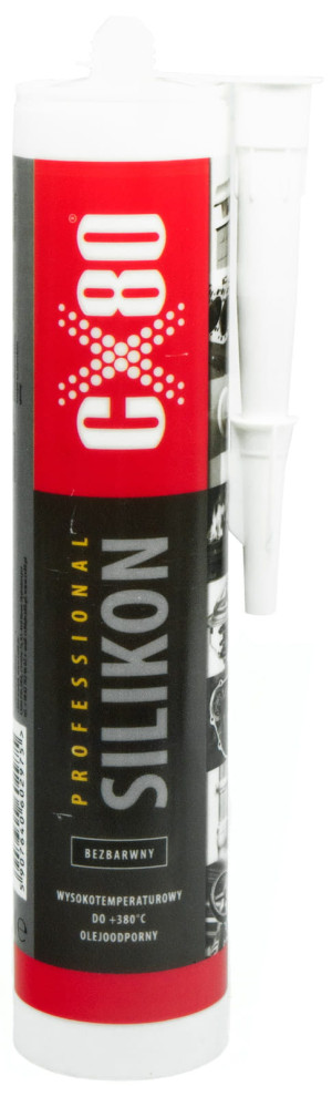 Silikon wysokotemperaturowy PROFESSIONAL CX80