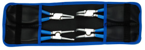 Zestaw 4 szt. szczypiec do pierścieni Segera w etui 3-13mm- 539/1PCT UNIOR