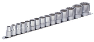 Zestaw nasadek 1/2" na wieszaku 15 szt. 190H12P15 UNIOR