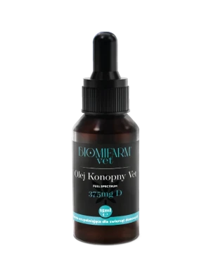 Olej konopny VET CBD 375mg 15ml Biomi Farm