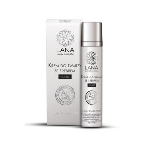 Krem do twarzy na noc ze srebrem 50ml Lana Luxury Cosmetics