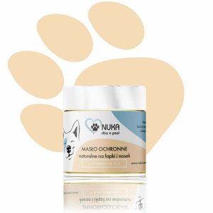 Naturalne Masło Ochronne na łapki i nosek dla psa 60ml Nuka