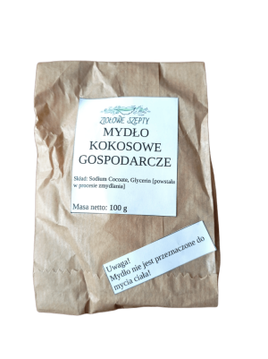 Mydło kokosowe gospodarcze w kostce 100g Ziołowe Szepty