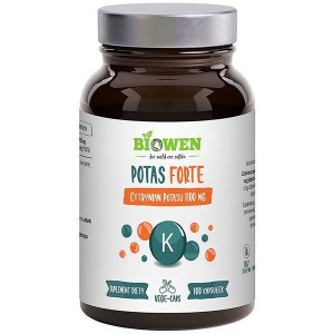 Potas Forte – cytrynian potasu 1100 mg 100 kapsułek Biowen