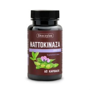Suplement Nattokinaza 2000 FU 60kaps. dla wsparcia układu krążenia Skoczylas