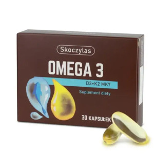 OMEGA 3 D3 + K2 MK7 (DHA 712 mg + EPA 254 mg) 30kaps. Skoczylas