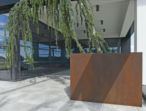 Donice w imitacji stal Corten | 60 cm x 60 cm x 60 cm |