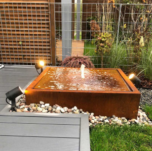 Fontanna ze stali na wymiar - projekt