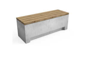 Ławka betonowa NORDIC 02 120x45x40h z opcją oświetlenia