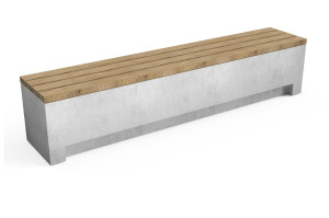 Ławka betonowa NORDIC 02 210x45x40h z opcją oświetlenia