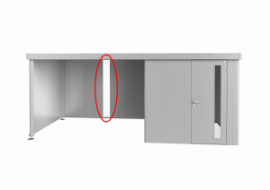 Panel ze szkła akrylowego do zadaszenia bocznego domku Neo