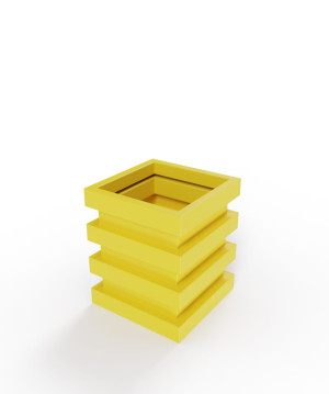 Donica Pluton | dł. 34 cm, szer. 34 cm, wys. 48 cm