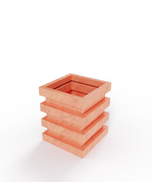 Donica Pluton | dł. 34 cm, szer. 34 cm, wys. 48 cm