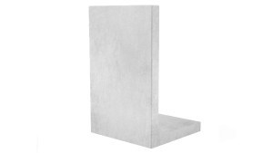 Murek oporowy | ścianka oporowa typu L, szer. 99 cm | lico obustronne