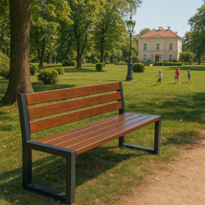 Ławka nowoczesna Stolbar z oparciem 182x65x87 - komfort i elegancja